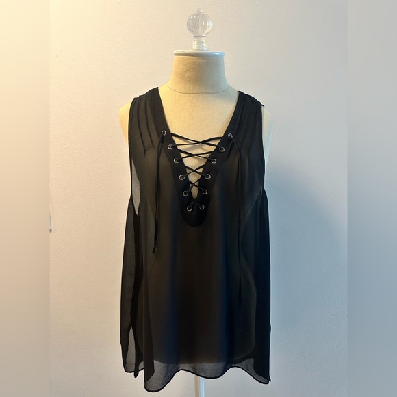 Forever 21 Lace Up Top - Picture 1 of 4